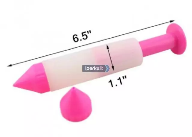 Silikoninis dekoravimo švirkštas konditerijos gaminiams