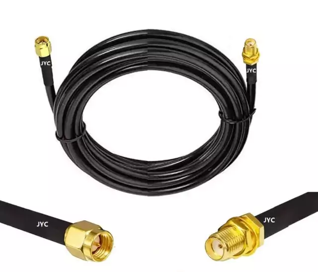 Wi-Fi antenos prailginimo kabelis RF-SMA (9 m)